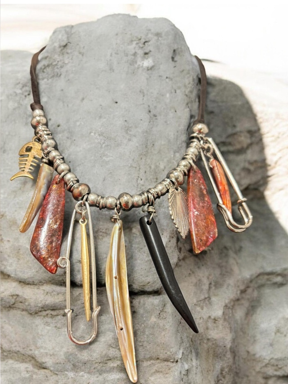 Ariana Ost  Designer for Free People At The Fish Market Necklace NWT